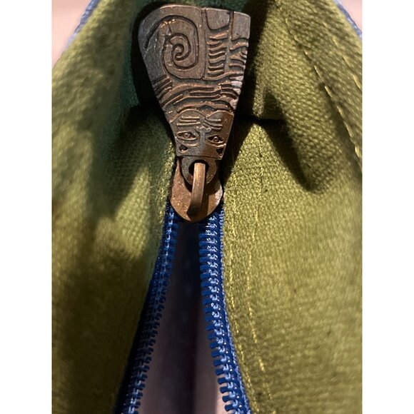 NWT Laurel Burch Cat-Themed Canvas Tote w/ Artistic Design, Zippered Pocket - Picture 7 of 8